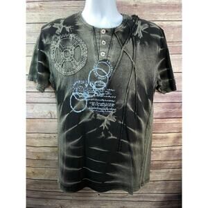 Vintage Independent T Shirt Adult Small Black Distressed Y2k 90s Faded S 19x28